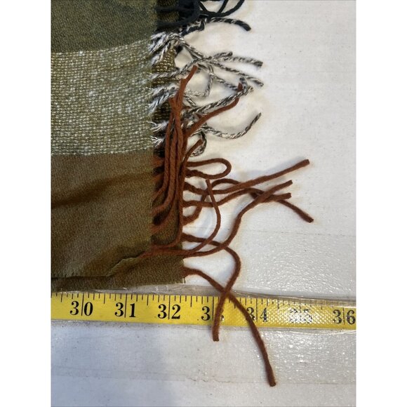 V.Fraas Cashmink Scarf Plaid Acrylic Made In Germany - Picture 2 of 4